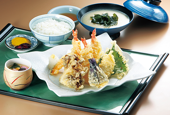  天然 　海老の天ぷら定食　1,080円